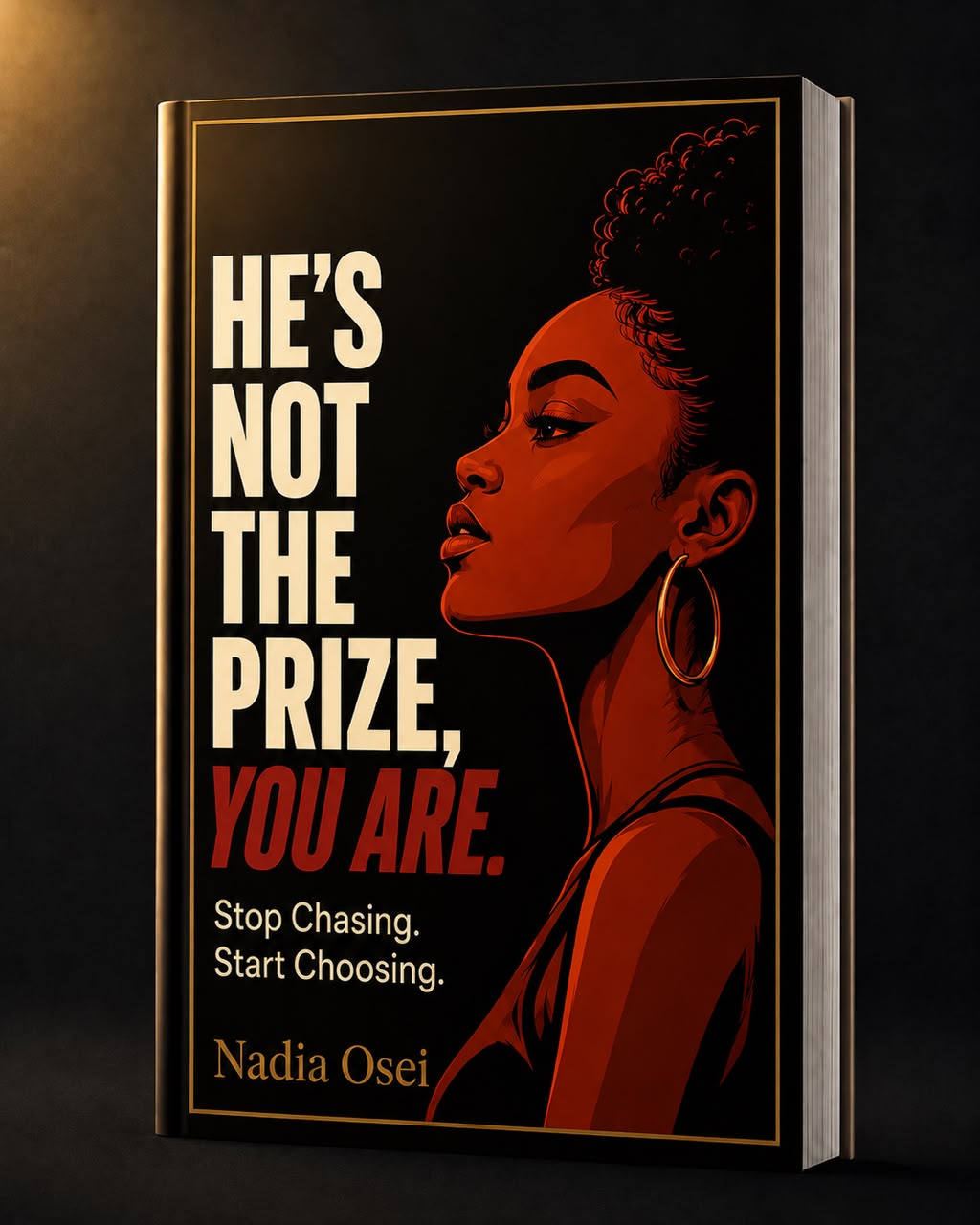 Woman reading He's Not the Prize You Are on a train